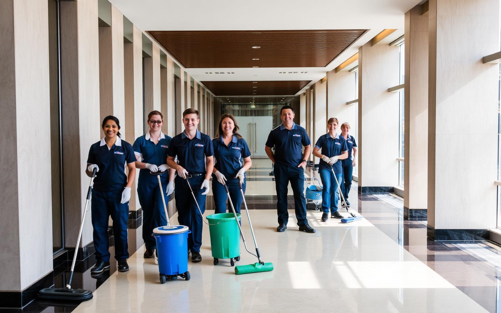 Liberty Janitorial Services professional cleaning crew